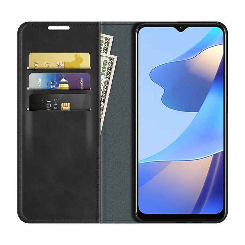 Folio Cover Oppo A16 / A16s Custodia in pelle Tocco Di Pelle