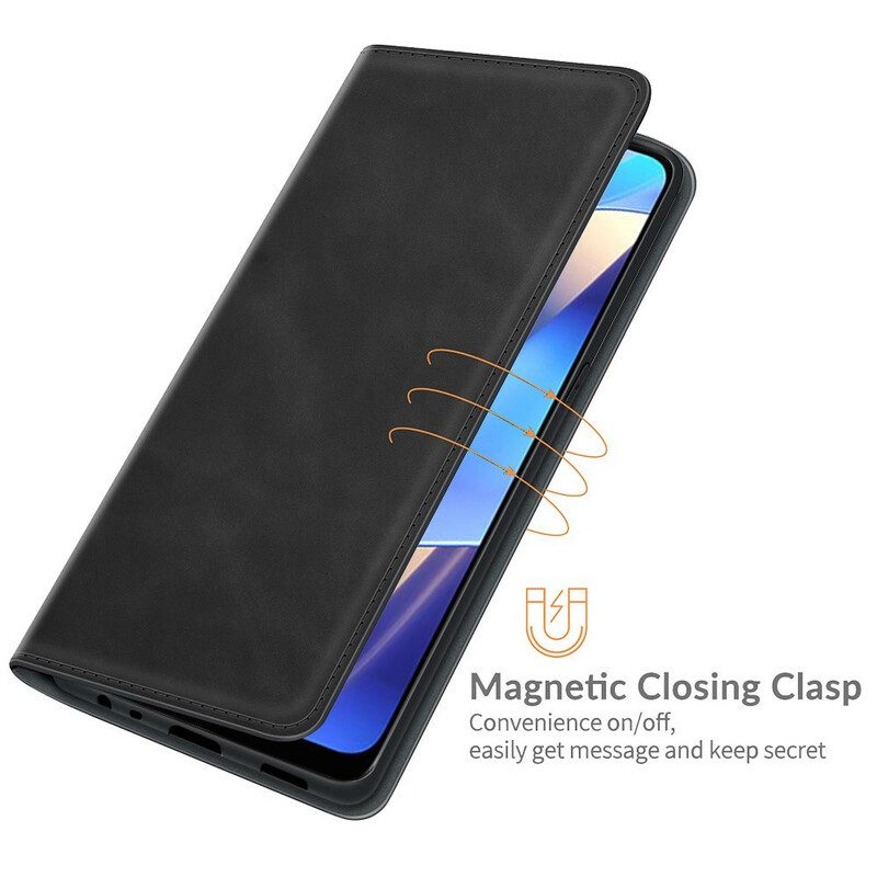 Folio Cover Oppo A16 / A16s Custodia in pelle Tocco Di Pelle