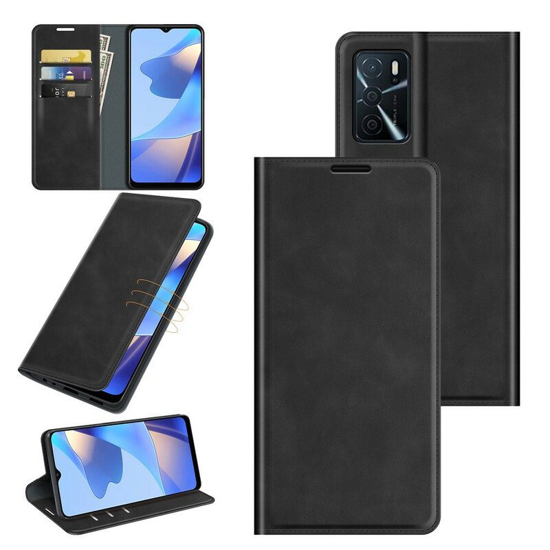 Folio Cover Oppo A16 / A16s Custodia in pelle Tocco Di Pelle