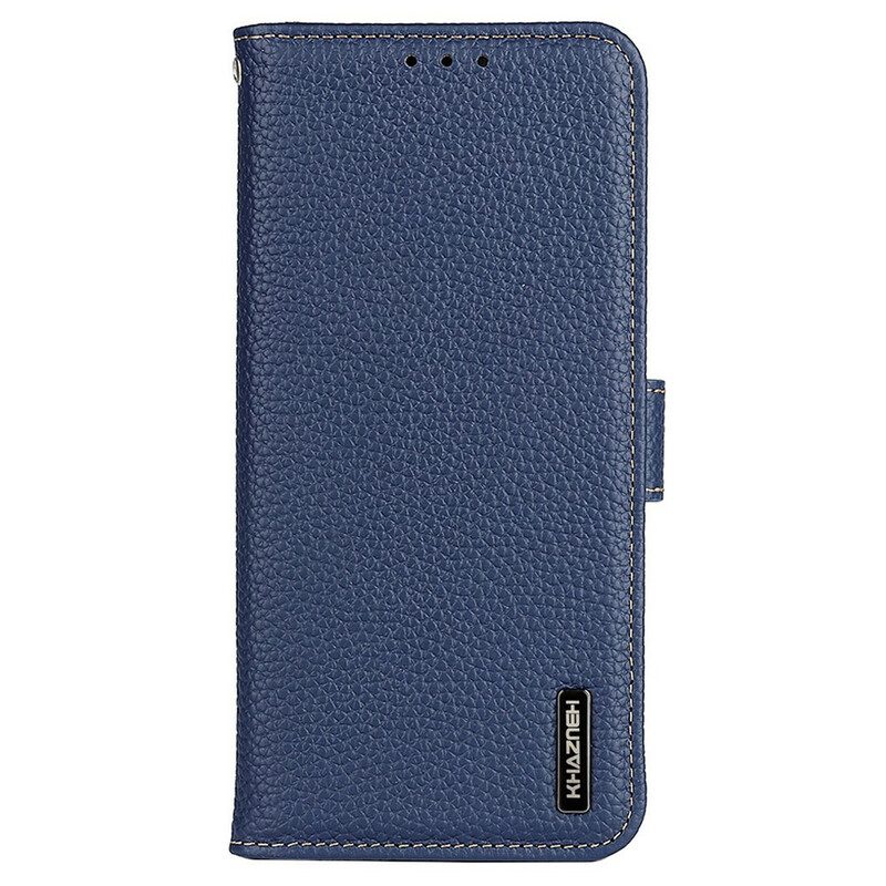 Folio Cover Oppo A16 / A16s Khazneh Pelle Di Litchi