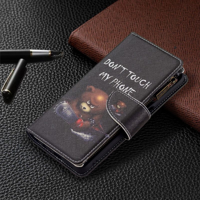 Folio Cover Oppo A16 / A16s Orsetto Tascabile Con Cerniera