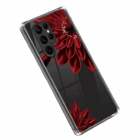 Cover Samsung Galaxy S23 Ultra 5G Fiori Rossi
