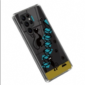 Cover Samsung Galaxy S23 Ultra 5G Gatti Divertenti