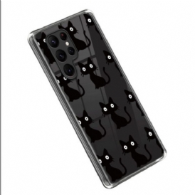 Cover Samsung Galaxy S23 Ultra 5G Gatti Neri