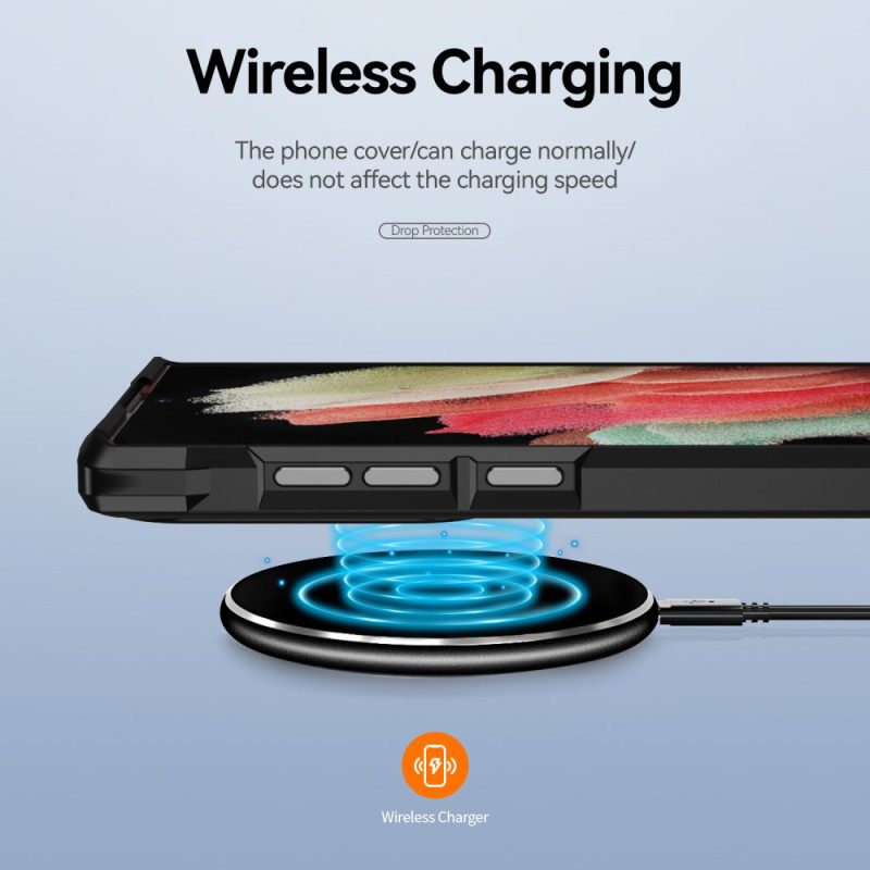 Cover Samsung Galaxy S23 Ultra 5G Ibrido Con Lega Di Alluminio