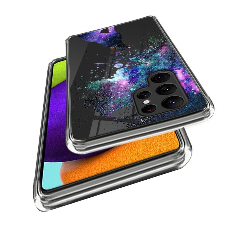 Cover Samsung Galaxy S23 Ultra 5G Lupo Selvaggio Senza Soluzione Di Continuità