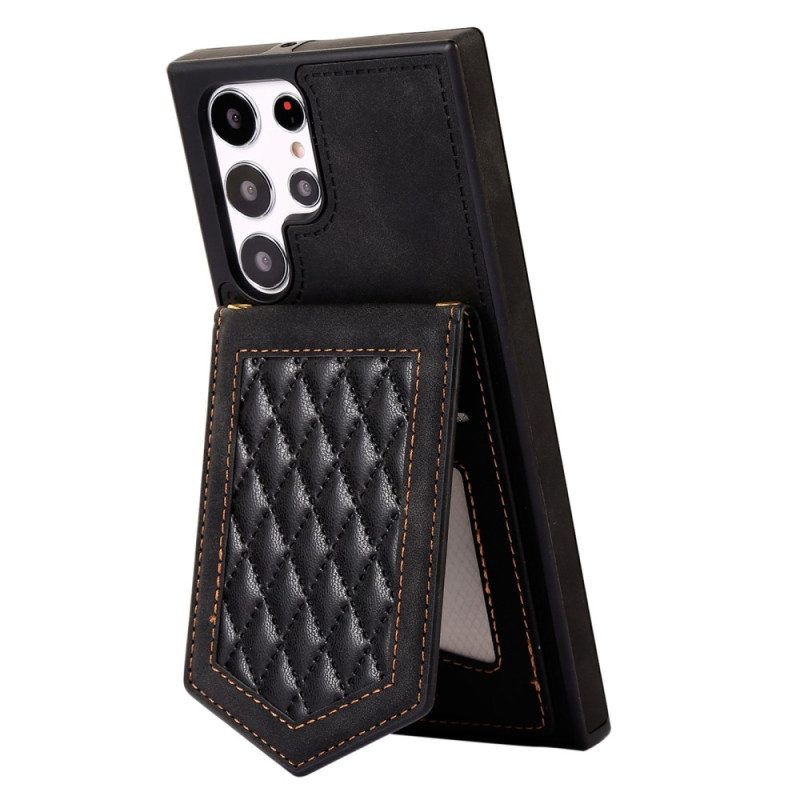 Cover Samsung Galaxy S23 Ultra 5G Porta Carte Rfid Con Tracolla