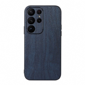 Cover Samsung Galaxy S23 Ultra 5G Stile Pelle Effetto Legno