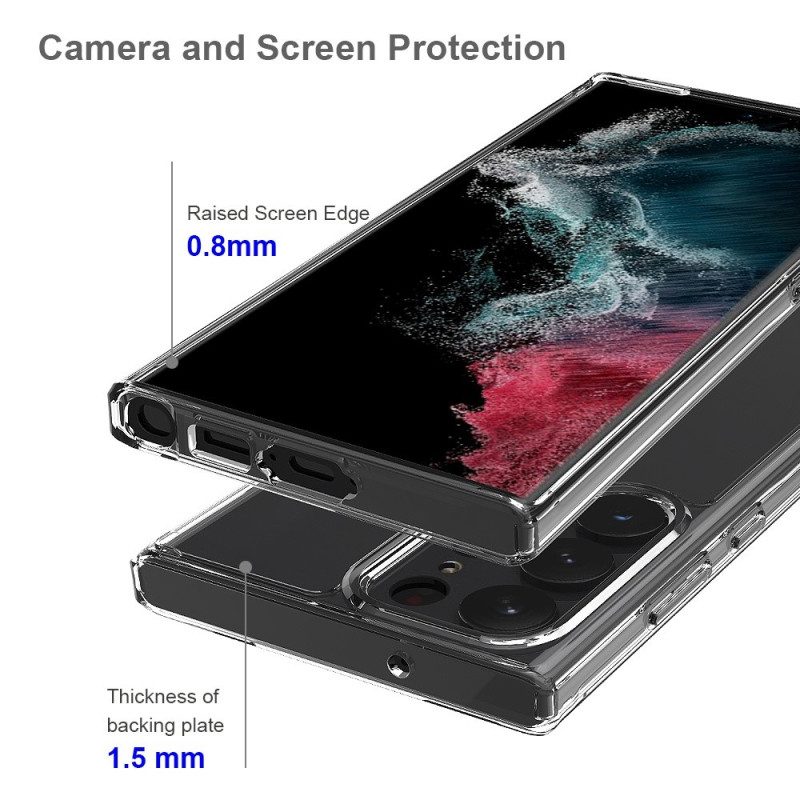 Cover Samsung Galaxy S23 Ultra 5G Trasparente Anti-ingiallimento