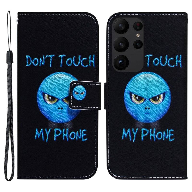 Custodia A Portafoglio Samsung Galaxy S23 Ultra 5G Telefono Emoji
