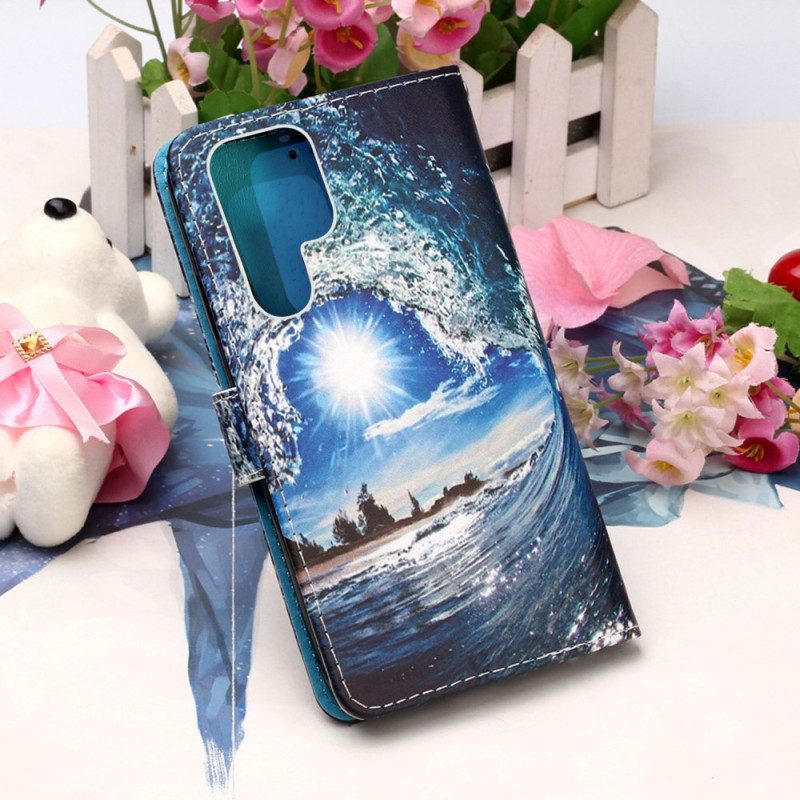 Custodia in pelle Samsung Galaxy S23 Ultra 5G Ama L'onda