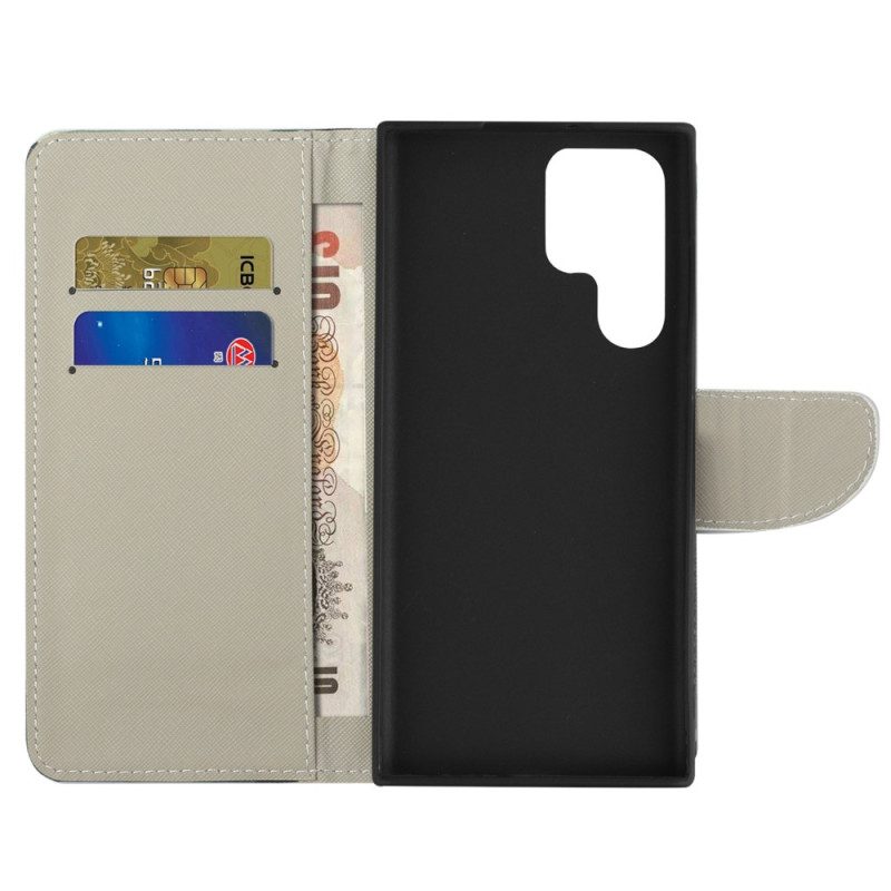 Custodia in pelle Samsung Galaxy S23 Ultra 5G Camuffare