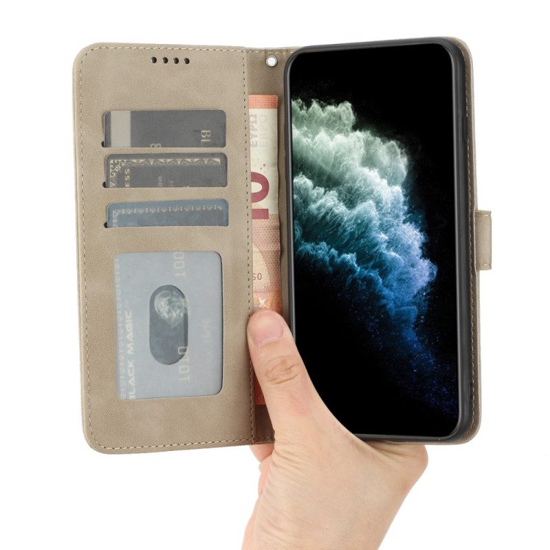 Custodia in pelle Samsung Galaxy S23 Ultra 5G Cinturino Vintage