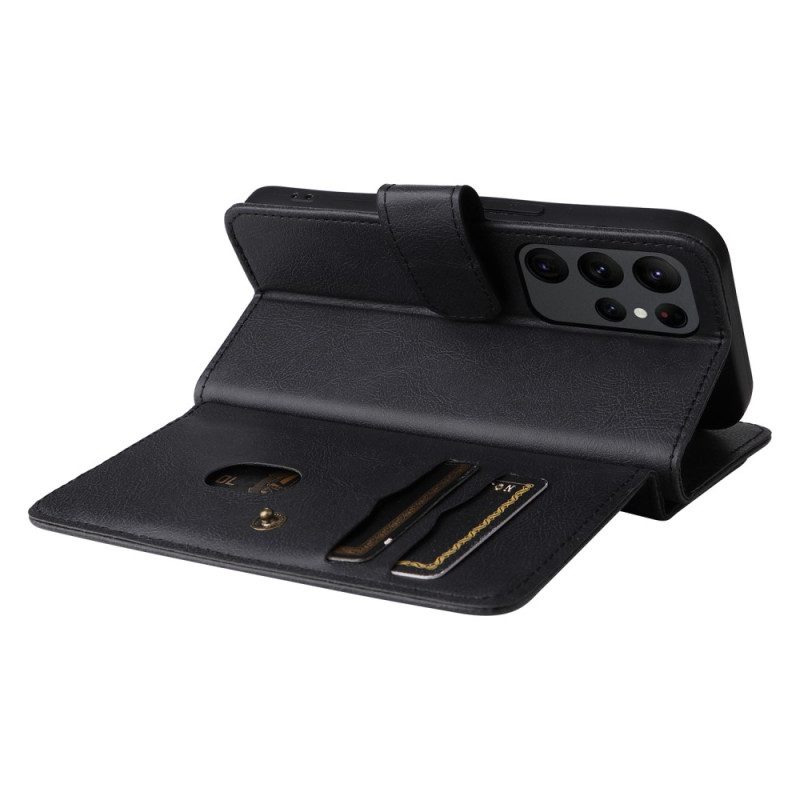 Custodia in pelle Samsung Galaxy S23 Ultra 5G Porta Carte Multifunzionale Da 10 Carte