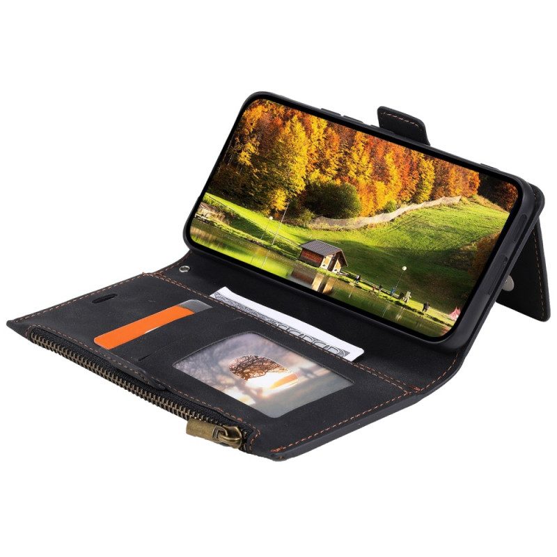 Custodia in pelle Samsung Galaxy S23 Ultra 5G Portacartina Posteriore