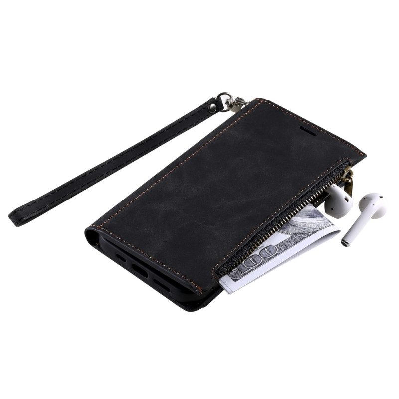 Custodia in pelle Samsung Galaxy S23 Ultra 5G Portacartina Posteriore