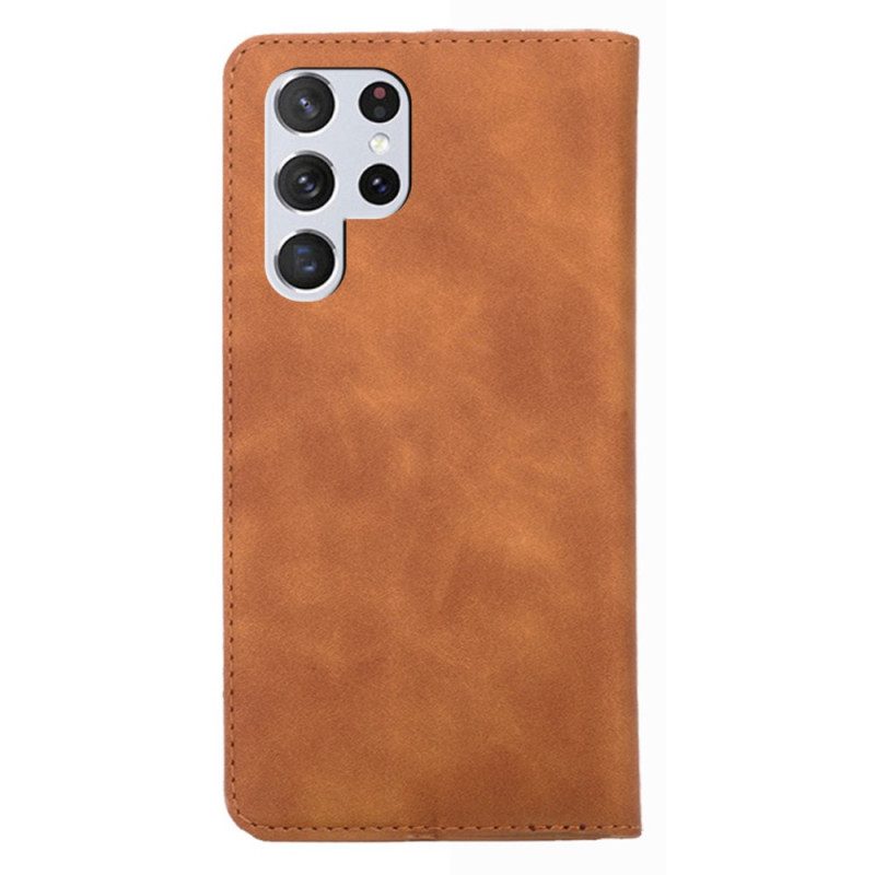 Folio Cover Samsung Galaxy S23 Ultra 5G Custodia in pelle Classico