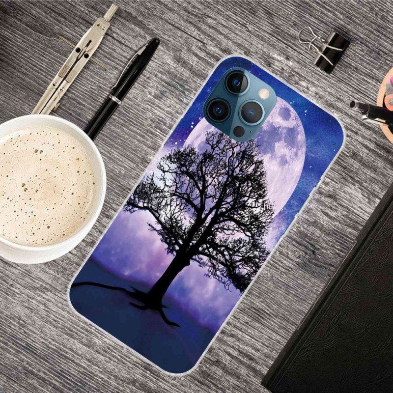 Cover iPhone 14 Pro Max Albero Sotto La Luna