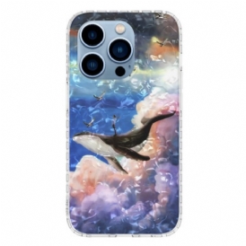 Cover iPhone 14 Pro Max Balena Stilizzata