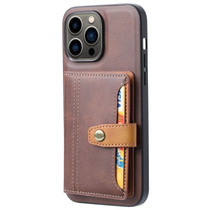 Cover iPhone 14 Pro Max Cinghia Di Supporto Per Porta Carte