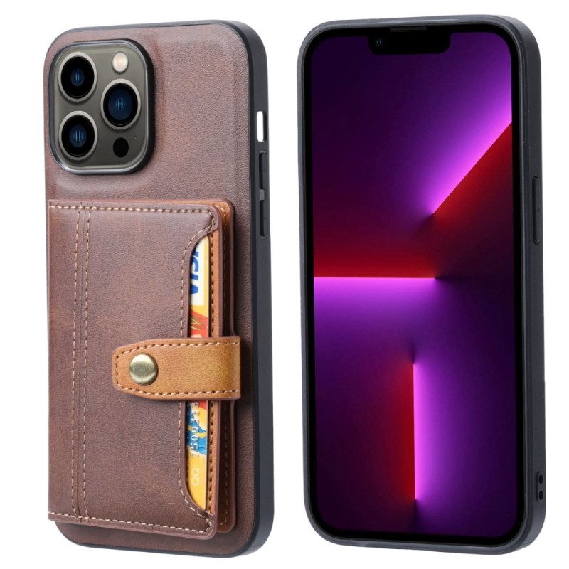 Cover iPhone 14 Pro Max Cinghia Di Supporto Per Porta Carte