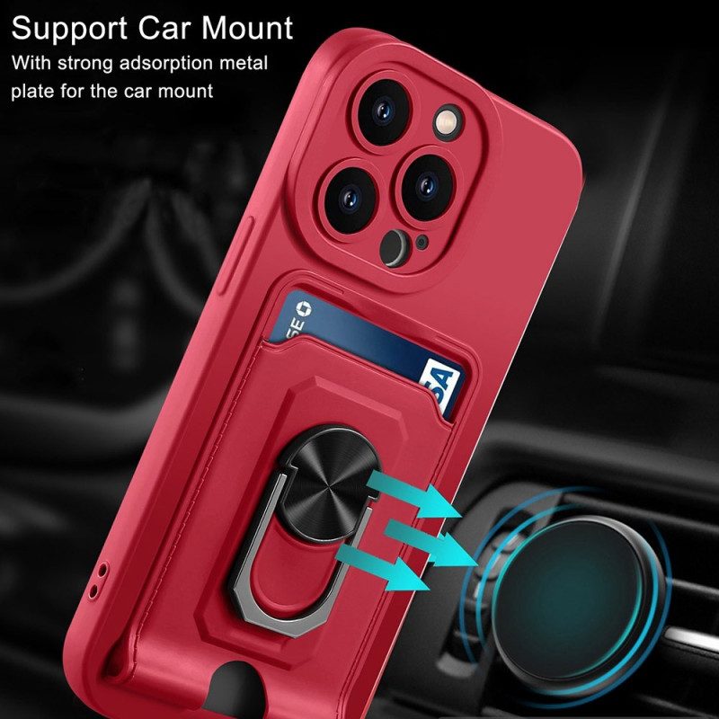 Cover iPhone 14 Pro Max Cordino Porta Carte E Supporto