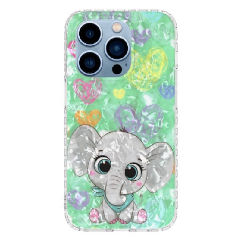 Cover iPhone 14 Pro Max Elegante Elefante