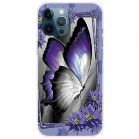 Cover iPhone 14 Pro Max Farfalla Viola