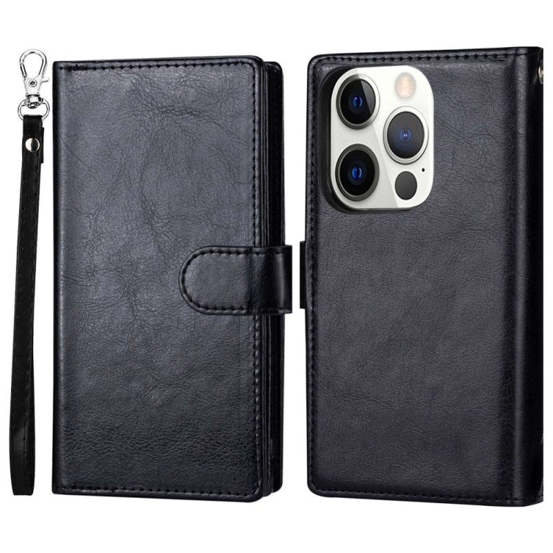 Cover iPhone 14 Pro Max Porta Carte 9 Staccabile