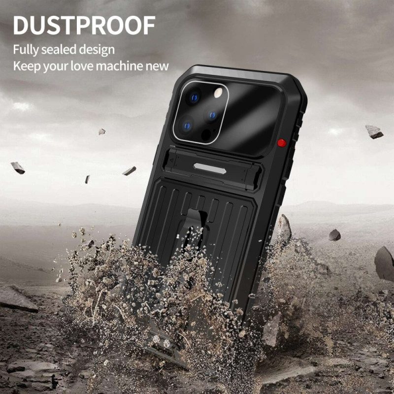 Cover iPhone 14 Pro Max Resistente All'acqua Con Supporto E Cinturini