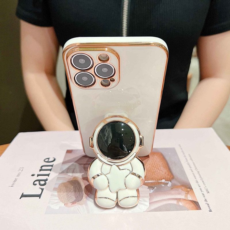 Cover iPhone 14 Pro Max Supporto Per Astronauta A Mani Libere