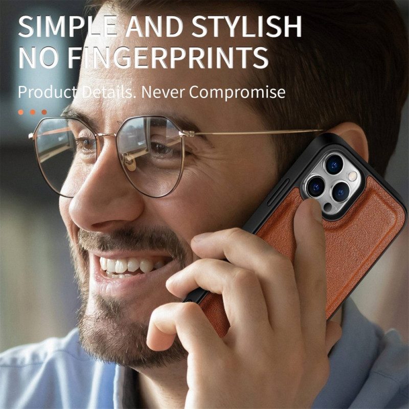 Cover iPhone 14 Pro Max Vera Pelle Caseneo