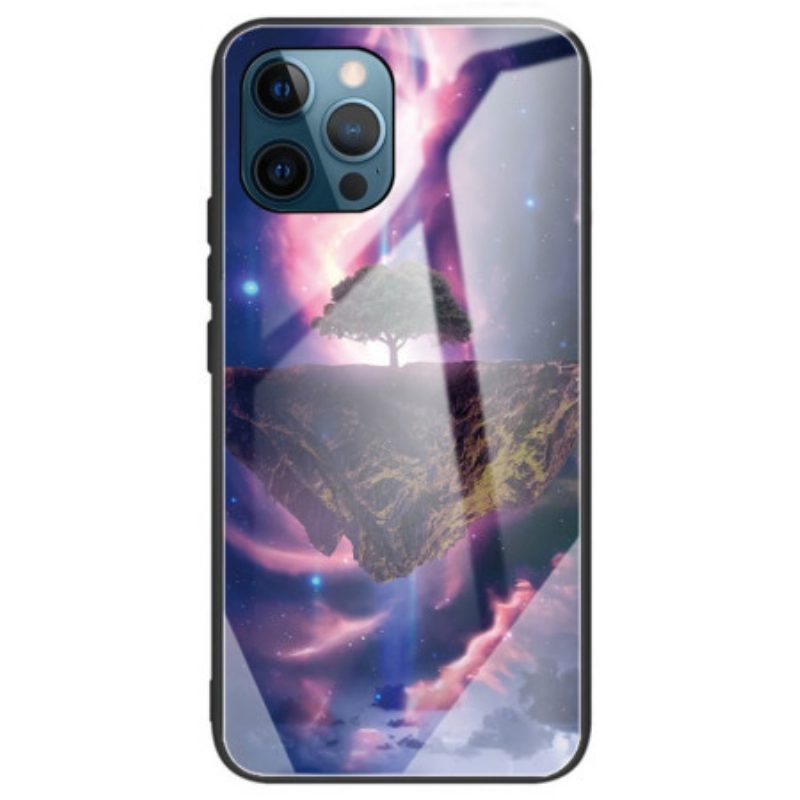 Cover iPhone 14 Pro Max Vetro Temperato Albero Astrale