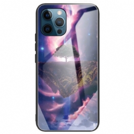 Cover iPhone 14 Pro Max Vetro Temperato Albero Astrale