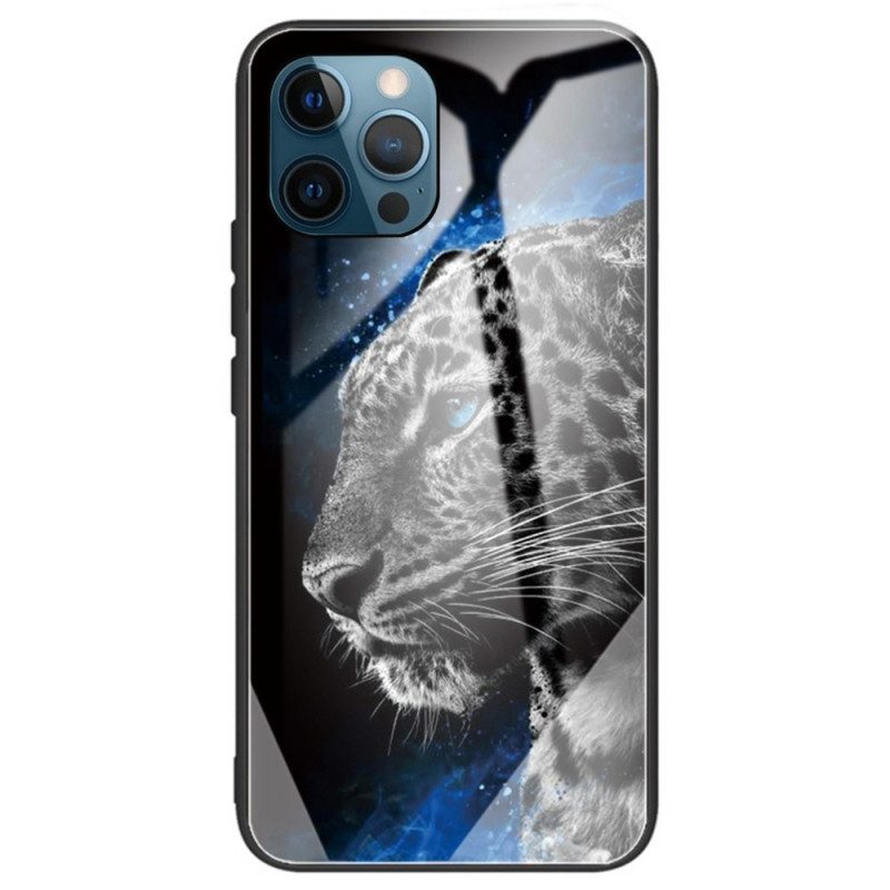 Cover iPhone 14 Pro Max Vetro Temperato Tigre