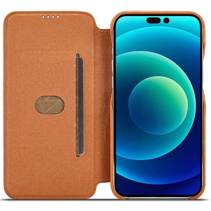 Folio Cover iPhone 14 Pro Max Custodia in pelle Lc.imeeke Effetto Pelle