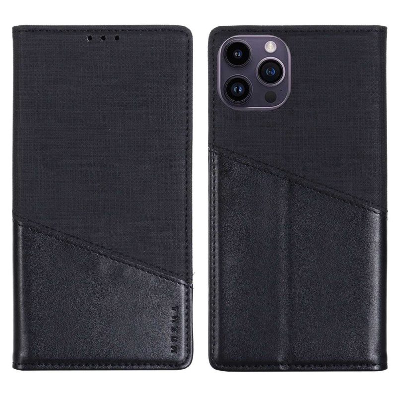 Folio Cover iPhone 14 Pro Max Custodia in pelle Rfid