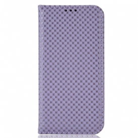 Folio Cover iPhone 14 Pro Max Custodia in pelle Strutturato
