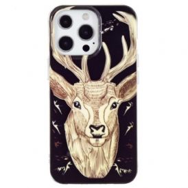 Cover iPhone 15 Pro Cervo Fluorescente