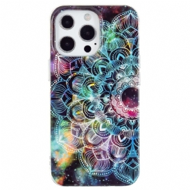 Cover iPhone 15 Pro Mandala Fluorescente