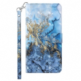Custodia in pelle iPhone 15 Pro Design 3d Con Cinturino