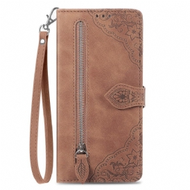 Folio Cover iPhone 15 Pro Portafoglio Portafoglio In Pizzo Ottimizzato