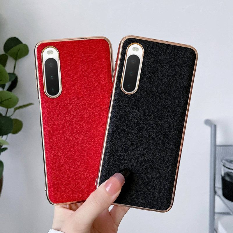 Cover Sony Xperia 10 IV Colore Vera Pelle