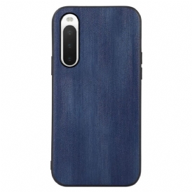 Cover Sony Xperia 10 IV Struttura In Pelle