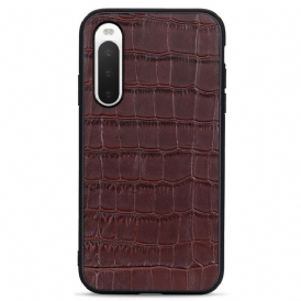 Cover Sony Xperia 10 IV Vera Pelle Di Coccodrillo