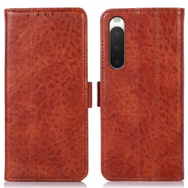 Custodia in pelle Sony Xperia 10 IV Eleganza