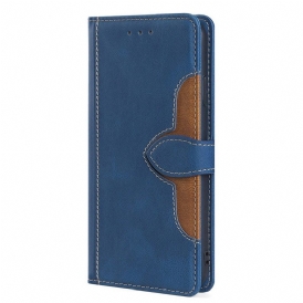 Custodia in pelle Sony Xperia 10 IV Floreale Bicolore