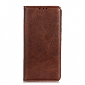 Folio Cover Sony Xperia 10 IV Custodia in pelle Cuoio Spaccato
