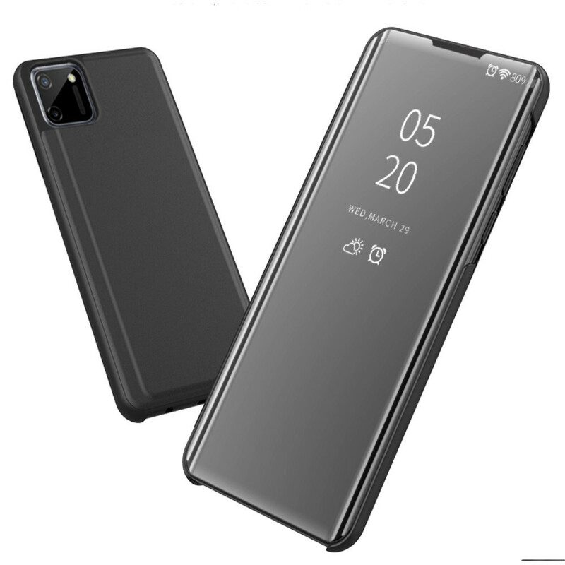 Custodia Realme C11 Specchio Ed Ecopelle