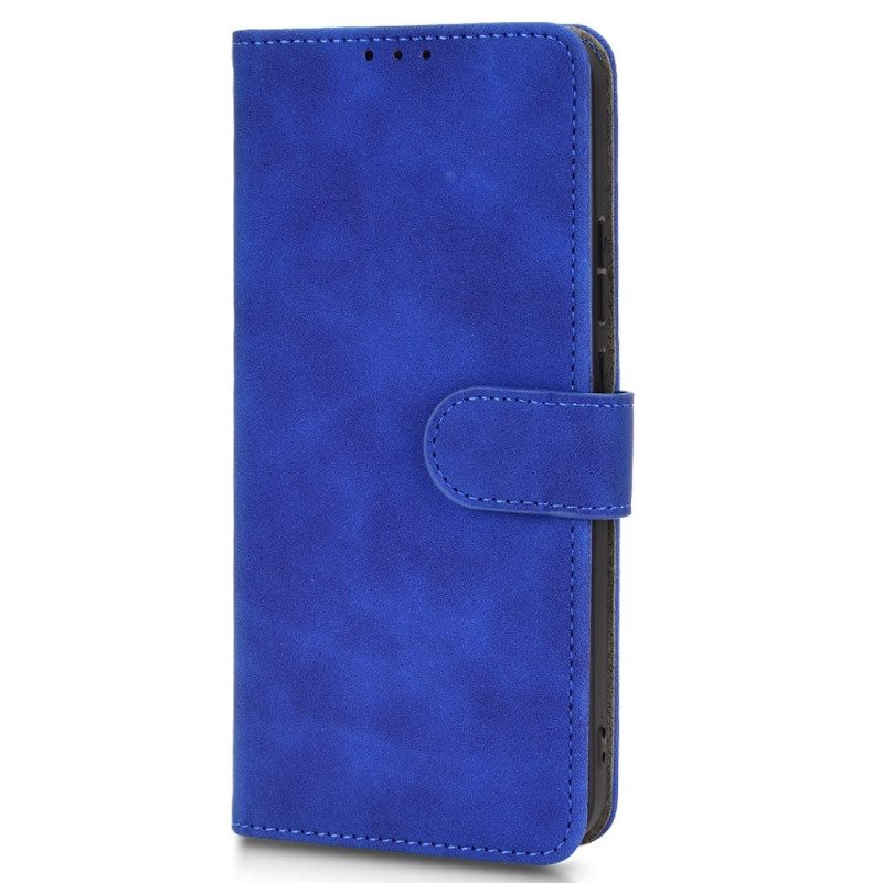 Custodia in pelle Realme C30 Cinturino Con Cucitura Visibile Skin-touch